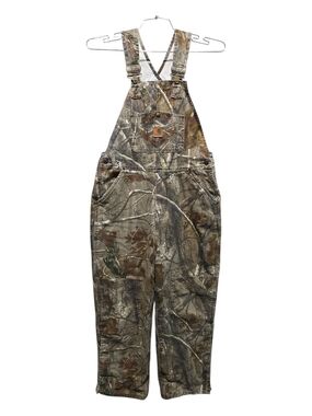 Vintage Carhartt Realtree Camo Overalls Bibs Youth 16 Fits Adult Men 34x27 Short